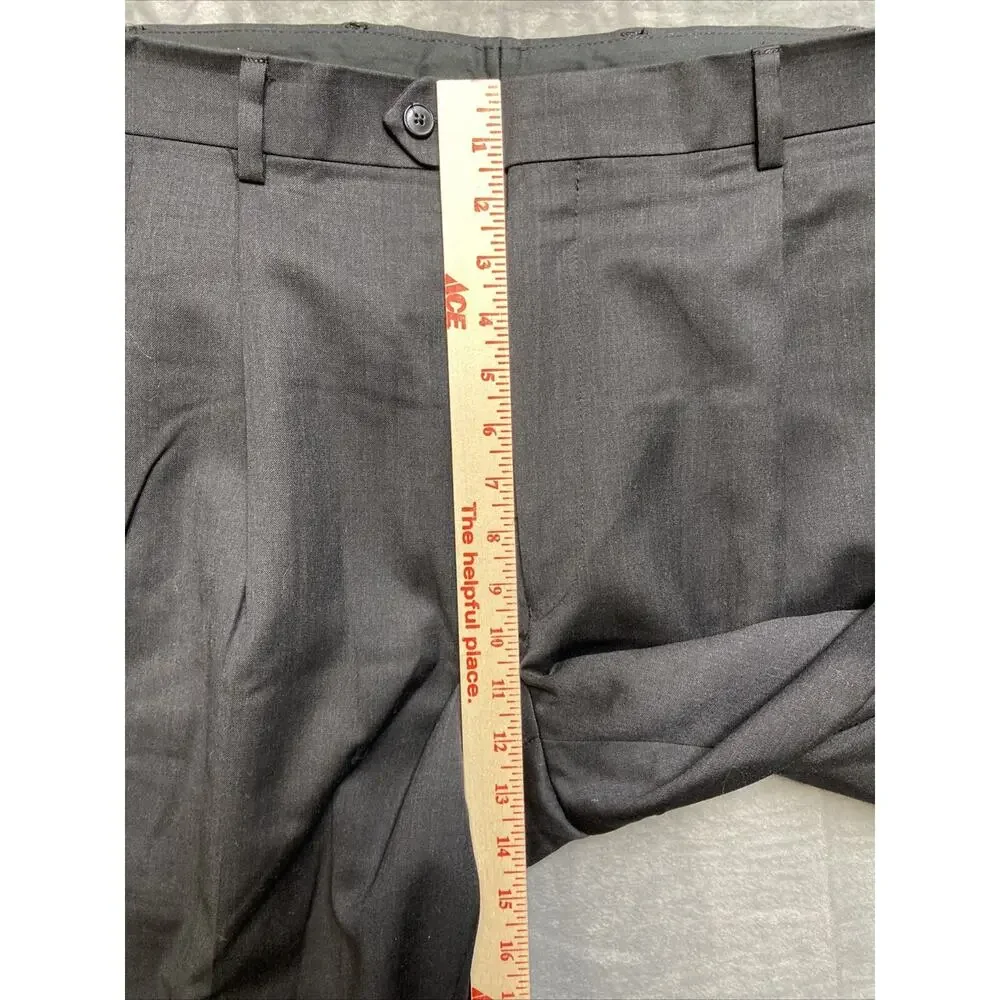 Jos. A. Bank Travelers Collection Pleated Dress Pants Men's Size‎ 38x30 Black